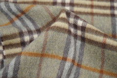 Check Cashmere Green Scarf