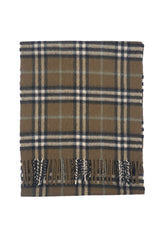 Check Cashmere Green Scarf