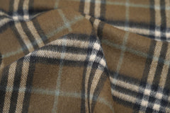 Check Cashmere Green Scarf