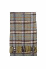 Burberry Pre-Owned Check Cashmere Green Scarf