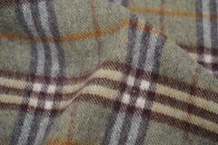 Burberry Pre-Owned Check Cashmere Green Scarf