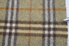 Burberry Pre-Owned Check Cashmere Green Scarf