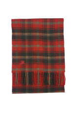 Check Cashmere Red/Green Scarf