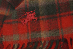 Check Cashmere Red/Green Scarf