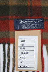 Check Cashmere Red/Green Scarf
