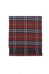 Burberry Authentic Check Cashmere Maroon Scarf