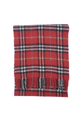 Burberry Pre-Owned Check Cashmere Red Scarf