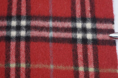 Burberry Pre-Owned Check Cashmere Red Scarf