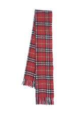 Burberry Pre-Owned Check Cashmere Red Scarf