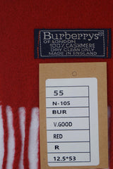 Plain Cashmere Red Scarf