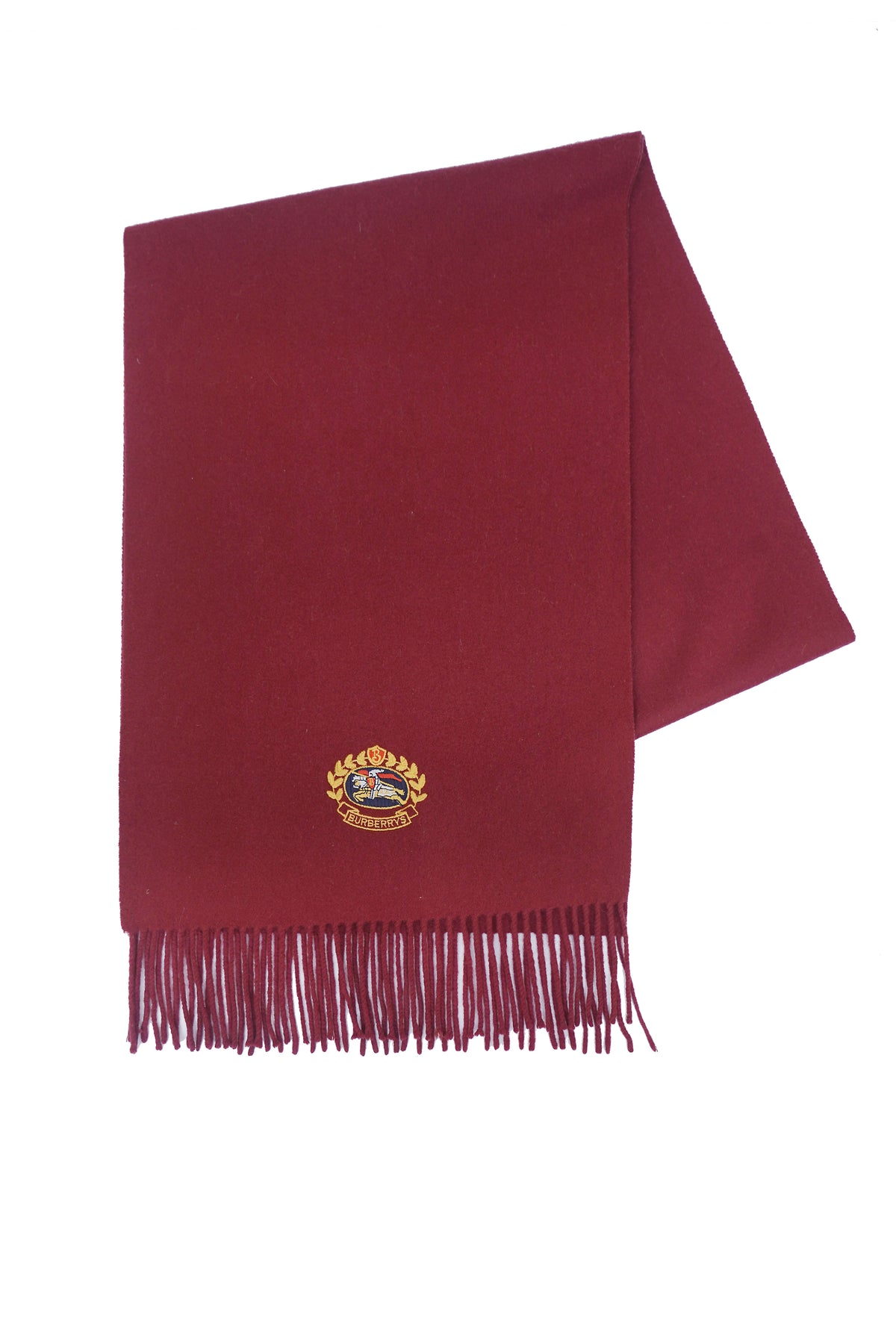 Plain Cashmere Maroon/Burgundy Scarf