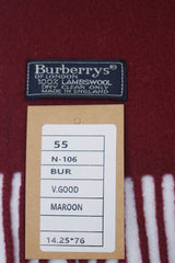 Plain Cashmere Maroon/Burgundy Scarf