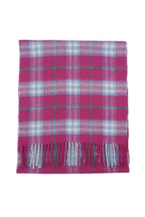 Check Cashmere Purple Scarf