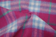 Check Cashmere Purple Scarf