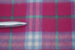 Check Cashmere Purple Scarf