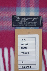 Check Cashmere Purple Scarf
