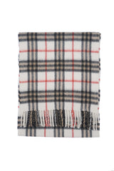 Check Cashmere Ecru/Off white Scarf