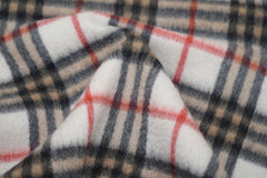 Check Cashmere Ecru/Off white Scarf