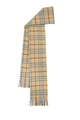 Check Cashmere Yellow Scarf
