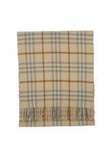 Check Cashmere Yellow Scarf