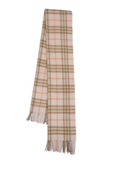 Check Cashmere Light Pink Scarf