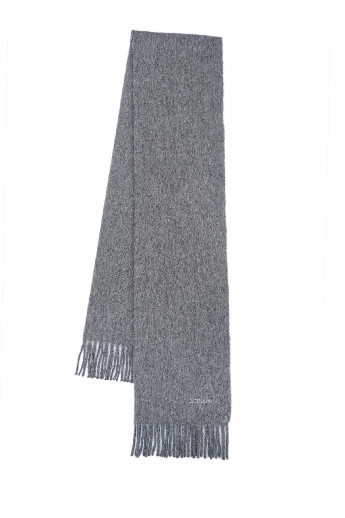 Plain Cashmere Grey Scarf
