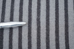 Vintage Striped Wool Grey Scarf
