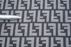 Vintage Monogram Wool Grey Scarf