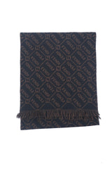 Vintage Logo Wool Brown Scarf