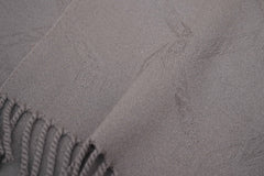 Logo Wool Sand Brown Scarf