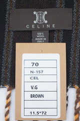 Vintage Wool Brown Scarf