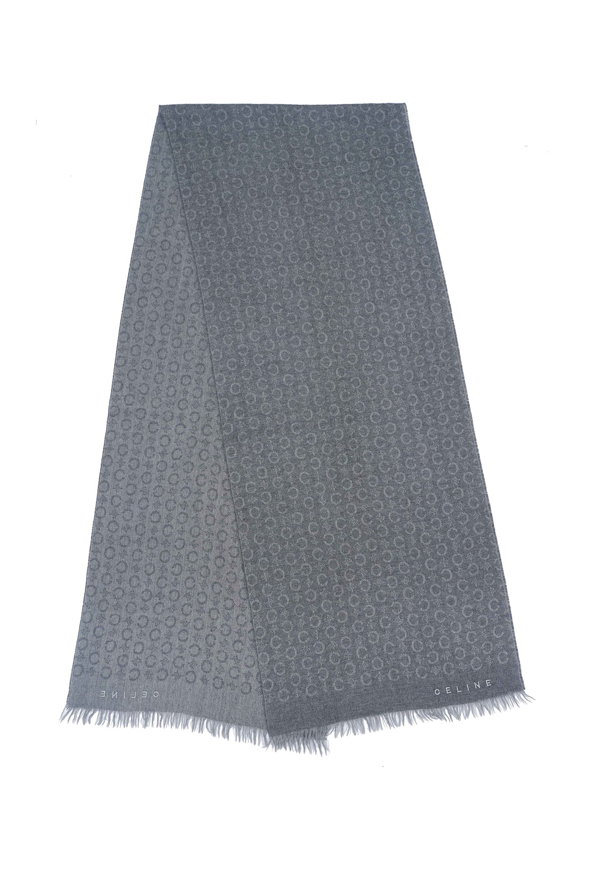 Vintage Cashmere/Wool Grey Scarf