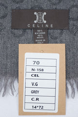 Vintage Cashmere/Wool Grey Scarf