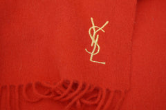 Solid/Plain Wool Red Scarf