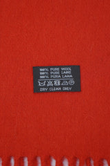 Solid/Plain Wool Red Scarf
