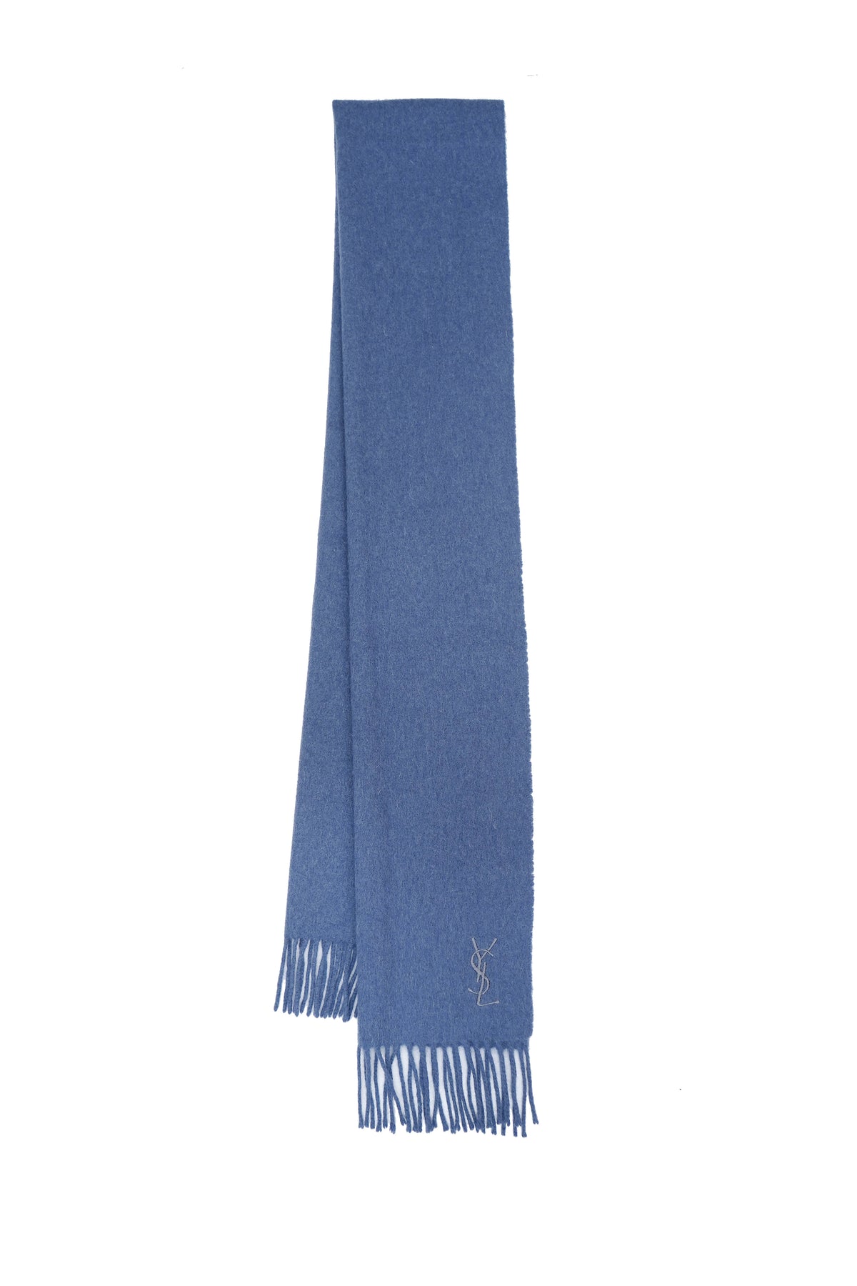 Solid/Plain Wool Blue Scarf
