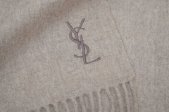 Solid/Plain Wool Brown Scarf