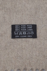 Solid/Plain Wool Brown Scarf