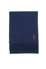Solid/Plain Wool Navy Blue Scarf