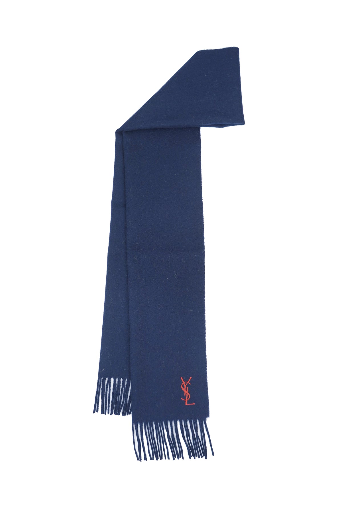 Solid/Plain Wool Navy Blue Scarf