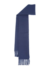 Solid/Plain Wool Navy Blue Scarf