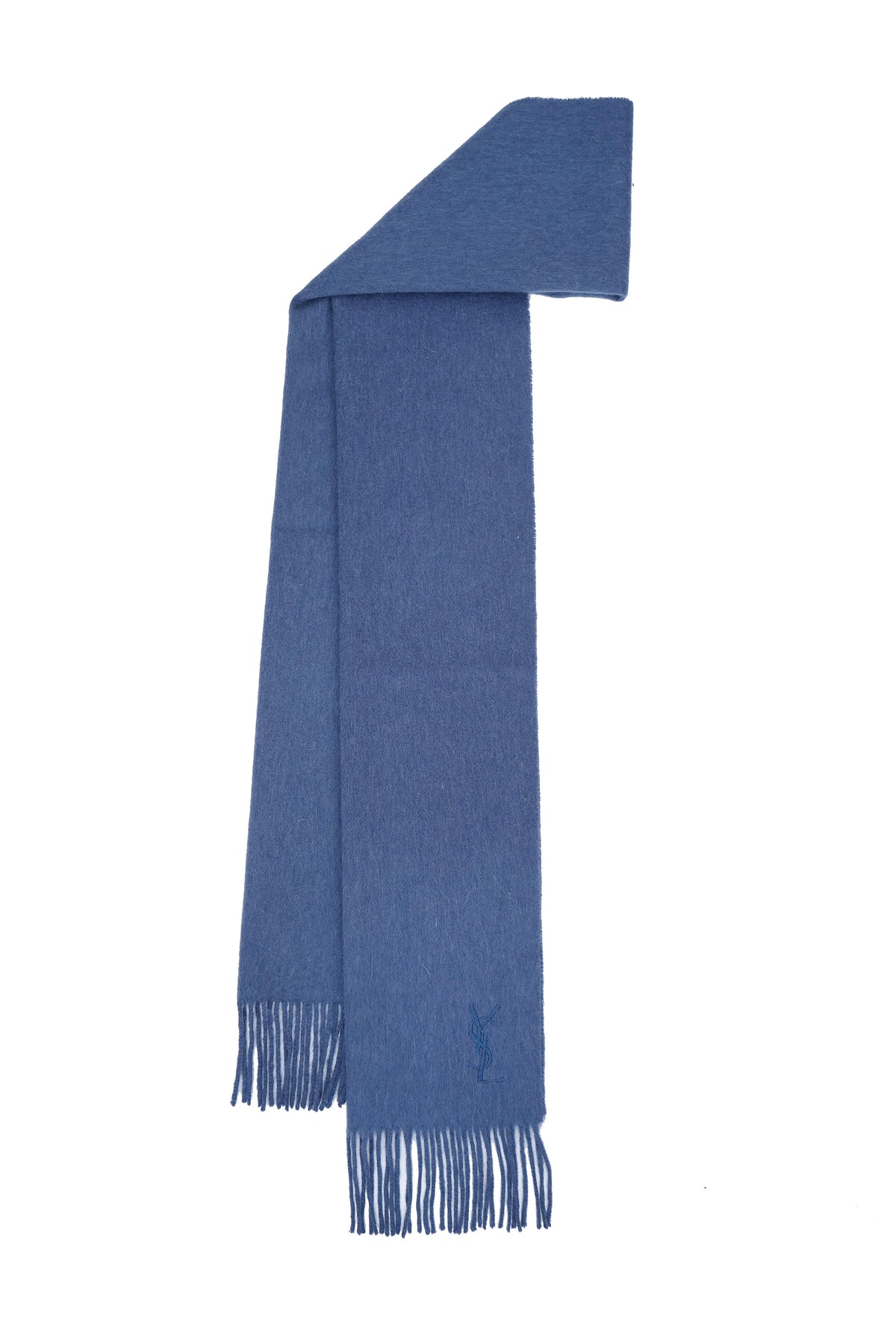 Solid/Plain Wool Blue Scarf