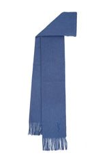 Solid/Plain Wool Blue Scarf