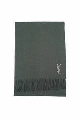 Solid/Plain Wool Green Scarf