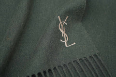 Solid/Plain Wool Green Scarf
