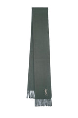 Solid/Plain Wool Green Scarf