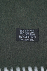 Solid/Plain Wool Green Scarf