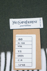 Solid/Plain Wool Green Scarf