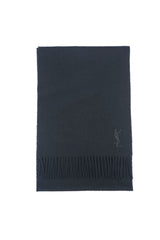 Solid/Plain Cashmere Black Scarf