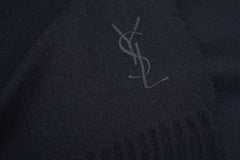 Solid/Plain Cashmere Black Scarf